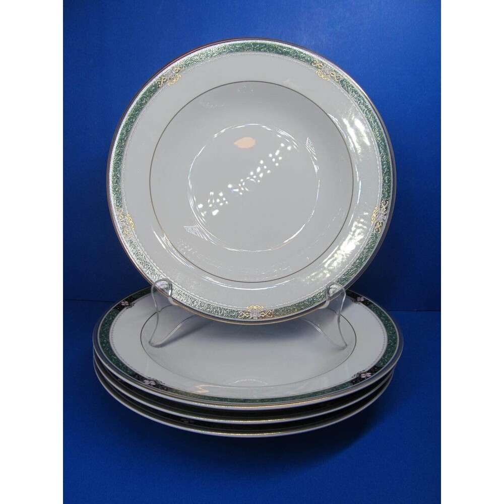 Mikasa Serena Jade 8 1/2" Rimmed Soup Bowls Bundle of 4